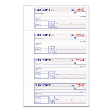 Adams® Tops 3-part Hardbound Receipt Book, Three-part Carbonless, 7 X 2.75, 4-page, 200 Forms freeshipping - TVN Wholesale